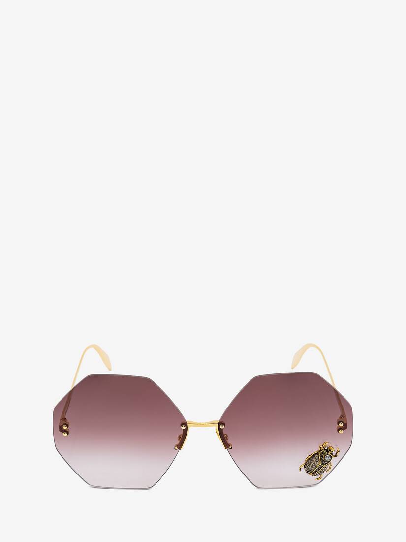 Gafas de sol de Alexander McQueen de color Rosa Mujer Accesorios de Gafas de sol de 